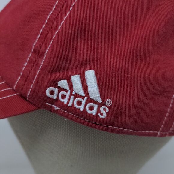 Adidas Indiana University Hoosiers Slideback Hat Red OSFM Embroidered Logo - Picture 6 of 13